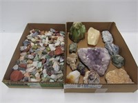 2 Tray Lots Collectible Gem Stones