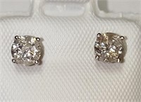 $1700 14K  Diamond(SI2-I1, 0.6ct) Earrings