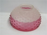 Cranberry & Frosted Lamp Shade