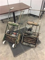 2 VINTAGE ATCO GAS POWERED GOLF MOWERS