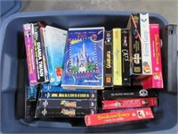 Tub of VHS movies