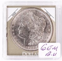 Coin 1903-P Morgan Silver Dollar In GEM BU
