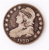 Coin 1830 Capped Bust Half Dollar In Very Good