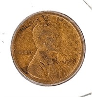 Coin 1909-S Lincoln Penny In Very Fin / Extra Fine