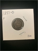 Seated Dime - 1851- O (F)