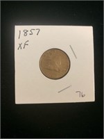 Indian Head Cent - 1857 (XF)