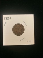 Indian Head Cent 1861 (F)