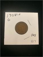Indian Head Cent - 1908- S (G) Key
