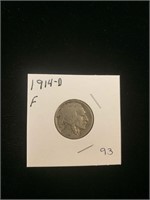 Buffalo Nickel - 1914-D (F)
