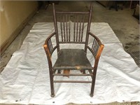 ANTIQUE CHAIR = JUST NEEDS A SEAT