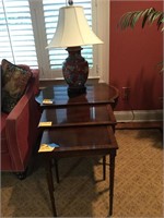 Nesting Tables and Lamp