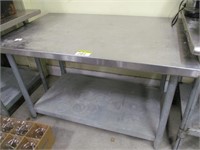 Stainless work table 48" x 30" x 29 1/2" high