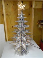 Metal Lighted Christmas Tree
