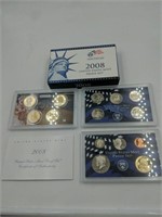 2008 US Mint proof set coins