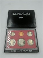 1980 US Mint proof set coins