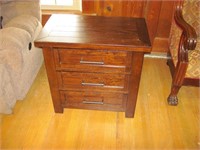 Three Drawer Side Table