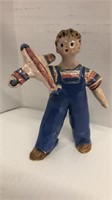 Overbeck Boy w/ Airplane, 4 1/4" tall