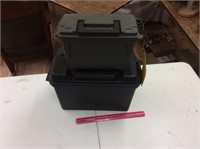 (2) Plastic ammo boxes