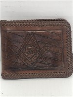 Freemason leather wallet