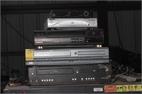 Assorted VCR. DVD Players (5 in the lot)