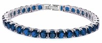 Brilliant 14.50 ct Sapphire Tennis Bracelet