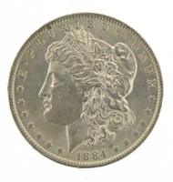 1884 New Orleans BU Morgan Silver Dollar