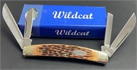 Wildcat Bone Handle 4 Blade Congress Knife
