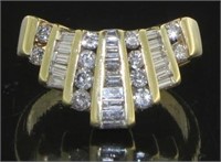 14kt Gold Mid Century 2/3 ct Diamond Ring