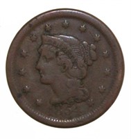 1854 Braided Hair Copper Large Cent