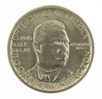 1946 BU Booker T Washington Silver Half Dollar