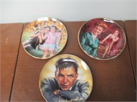 3 Celebrity Franklin Mint Plates
