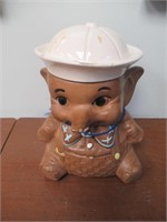 Elephant Cookie Jar w/ chips on top and nose