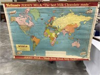 Neilson’s Jersey Milk, World Map 4’x3’