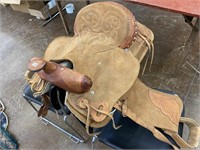 Saddle-brown suede;Mexican
