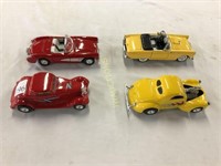 1/32 Thunderbird, Corvette, Ford, Willys