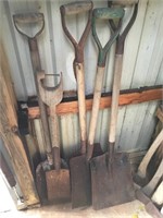 Five shovels