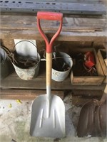 Large aluminum shovel