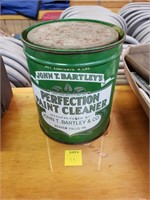 Vintage John T. Bartley Paint Cleaner Can - Full