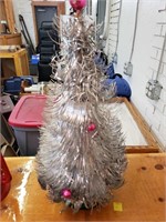 Vintage Christmas Tinsel Tree
