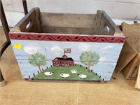 Hand Painted Crate