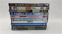 Lot of 10 DVD Movies - Man Cave / Family Movie