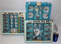 3 Vintage China Tea Sets in Boxes