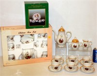 3 Tea Sets One Miniature One w Music Tea Pot