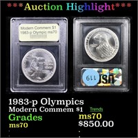 ***Auction Highlight*** 1983-p Olympics Modern Com