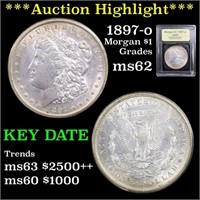 ***Auction Highlight*** 1897-o Morgan Dollar $1 Gr