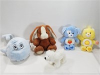 Lot of 5 Plush Stuffed Toys - w/ Care Bears Baby