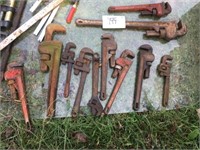 Lot of (11) Pipe Wrenches