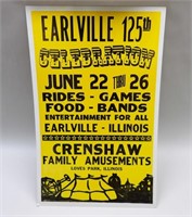 125th Earlville Celebration Poster