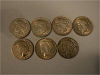 7 Peace dollars