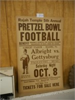 Pretzel bowl sign